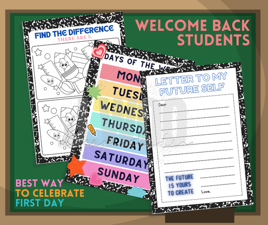 Printable Back to School Activity Book (Ages 7+)