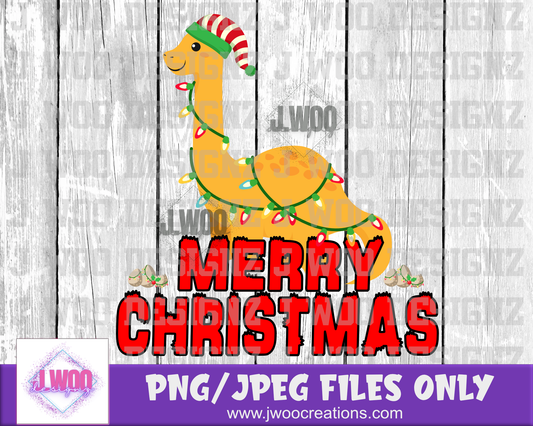 Christmas Dinosaur Digital Download