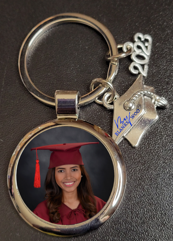 2023 Graduation Metal Keychain with Sublimation Blank