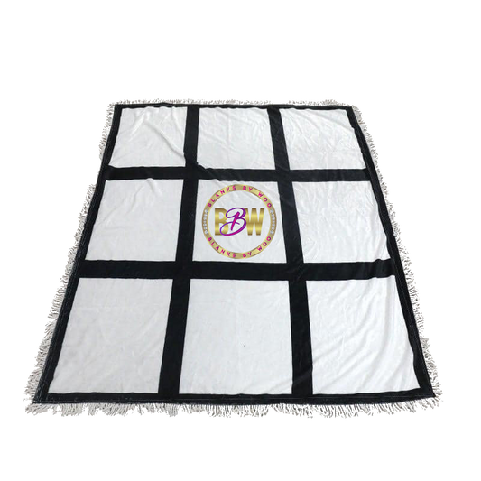 9-Panel Fleece Sublimation Blanket