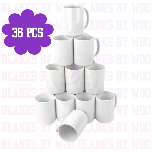 11 oz. White Sublimation Coffee Mug - Case of 36