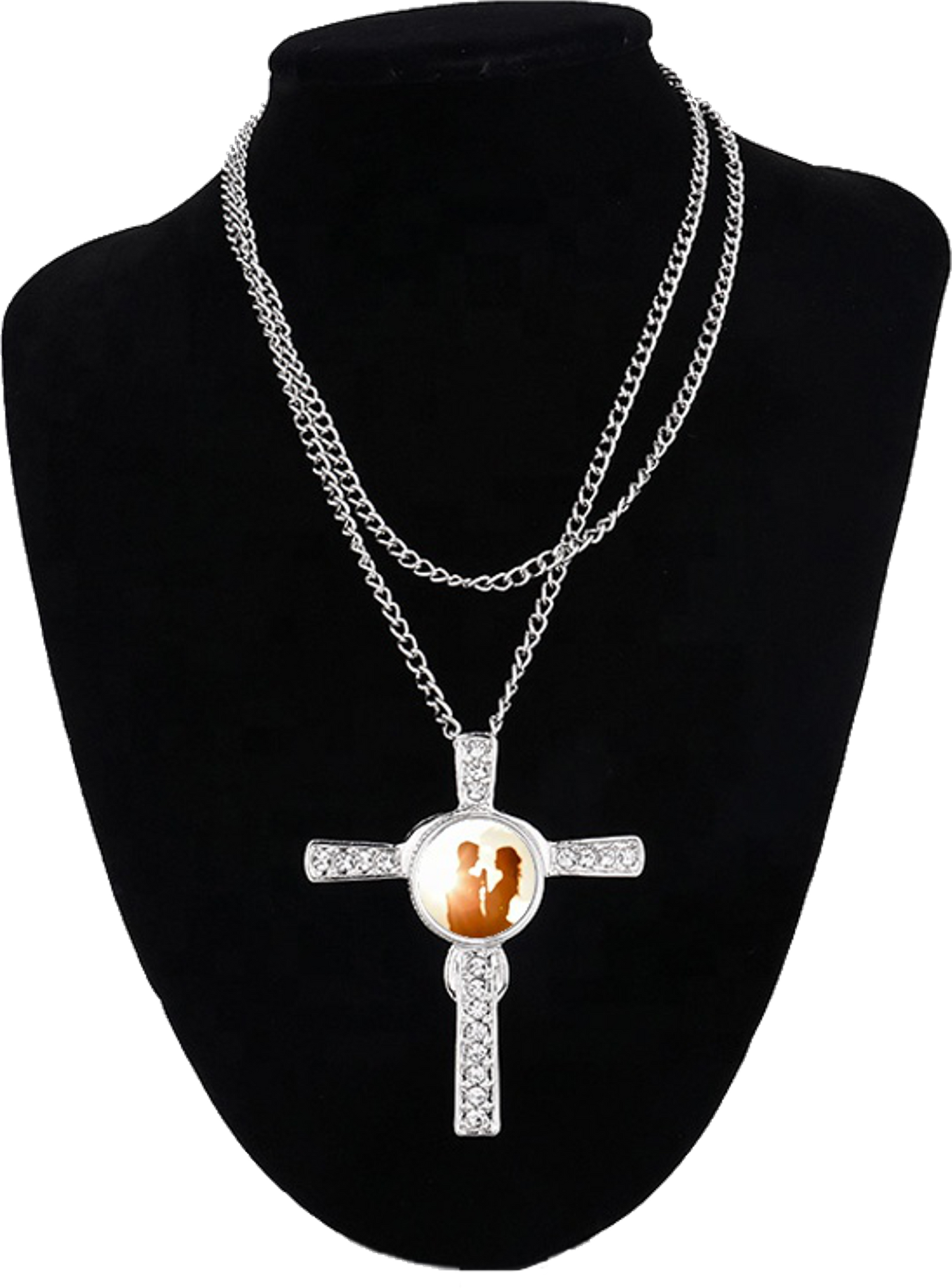 Sublimation Blank Cross Pendant Necklace - Silver Only
