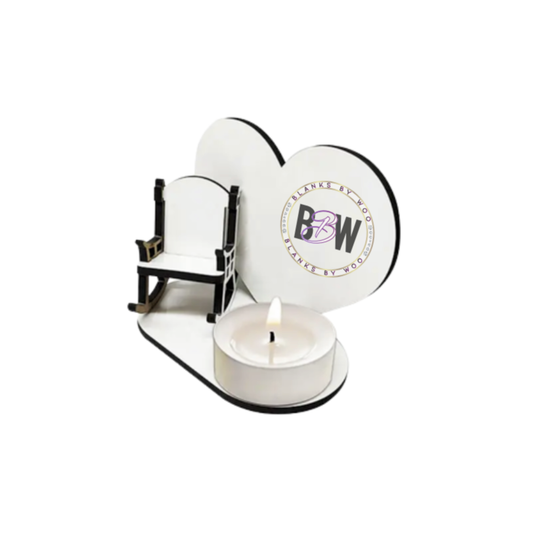 Sublimation MDF Heart with Candle Holder