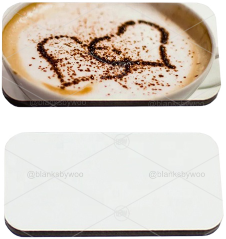 Sublimation Blanks MDF Fridge Magnet, Rectangle