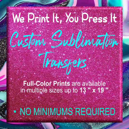 Custom Ready to Press Sublimation Prints (Print-on-Demand Services)