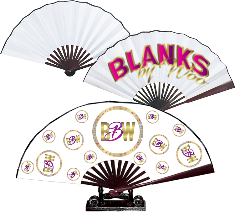 Blank hand deals fans