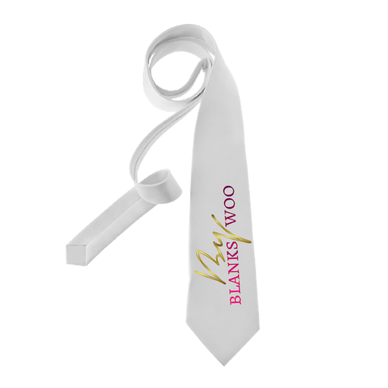 Mens' Blank Glossy Sublimation Necktie