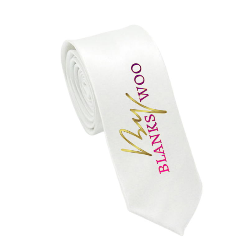 Mens' Blank Glossy Sublimation Necktie