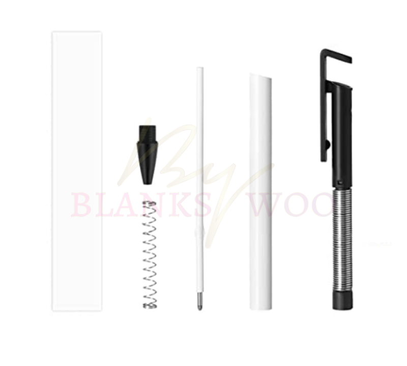 Sublimation Coated Aluminum Clip Pen with Shrink Wrap Sleeve