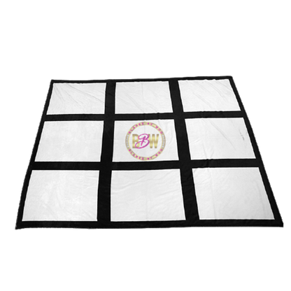 9-Panel Fleece Sublimation Blanket