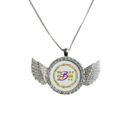 Sublimation Angel Wing Necklace - Silver Only – Blanks by Woo
