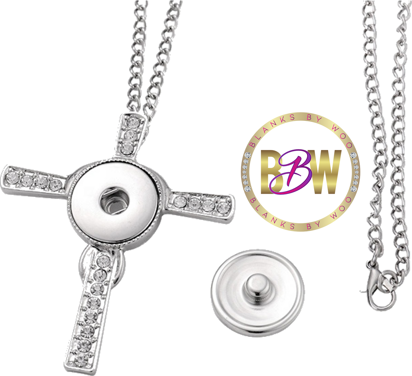 Sublimation Blank Cross Blank Necklaces