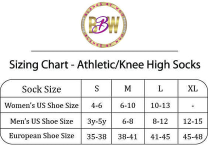 Adult Blank Color Athletic Sublimation Socks (Cotton Bottom)
